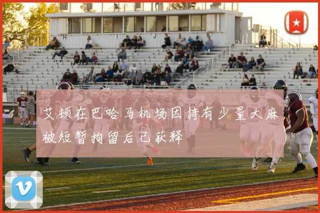 艾顿在巴哈马机场因持有少量大麻被短暂拘留后已获释